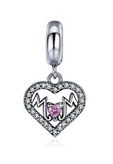 outstanding itsy-bitsy silver October birthstone baby charm